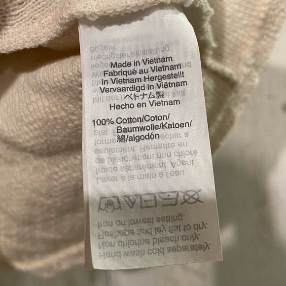 Madewell Cream Ruffled Bust Knit Tank Top Blouse Large - Picture 8 of 10